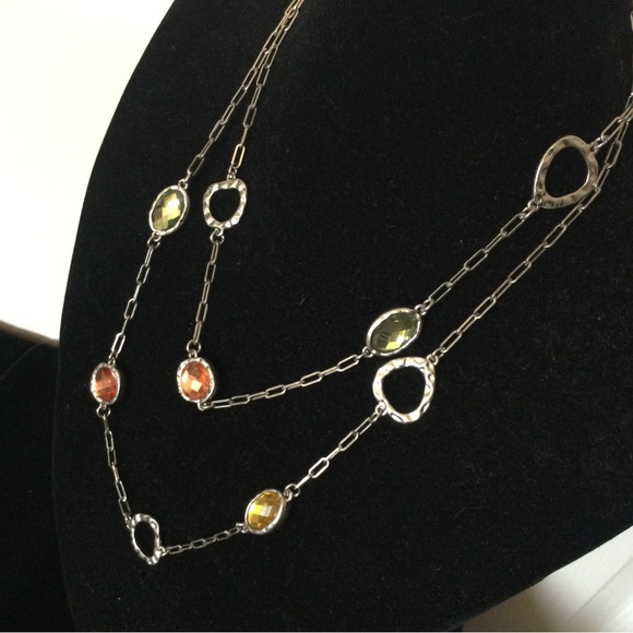 Lia Sophia Vintage Long Crystal Necklace - Picture 5 of 7